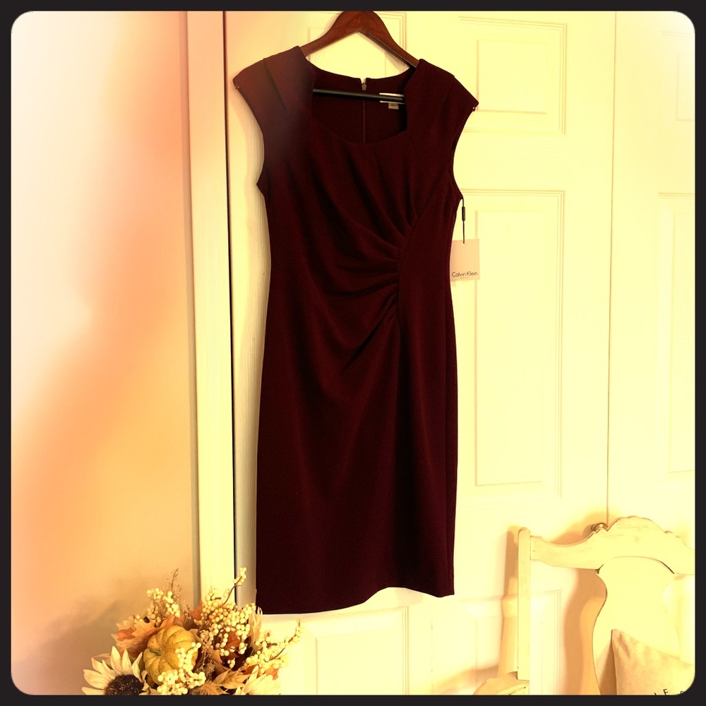 Calvin Klein plum dress